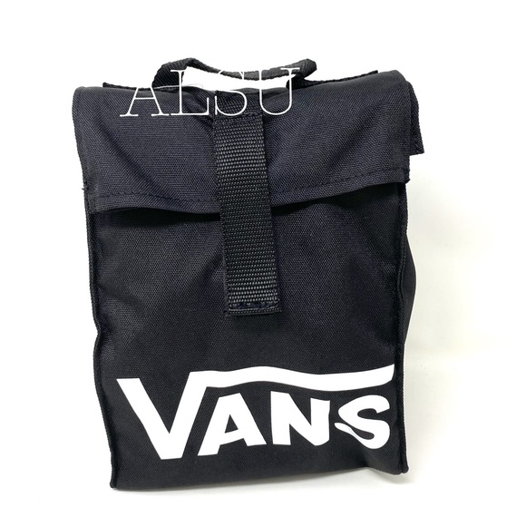Vans Bags Vans Insulated Lunchbox Roll Top Lunch Box Black Poshmark
